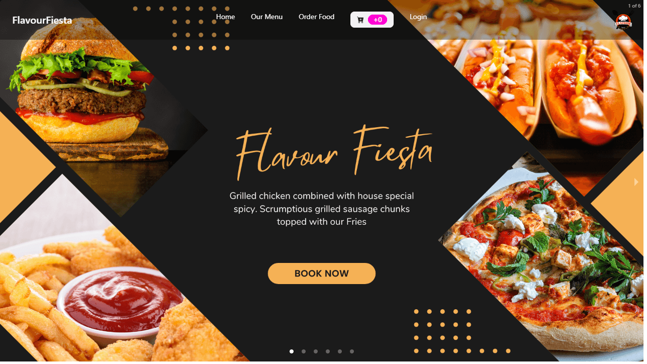Flavour Fiesta -Your Tasty Online Restaurant. screenshot 1
